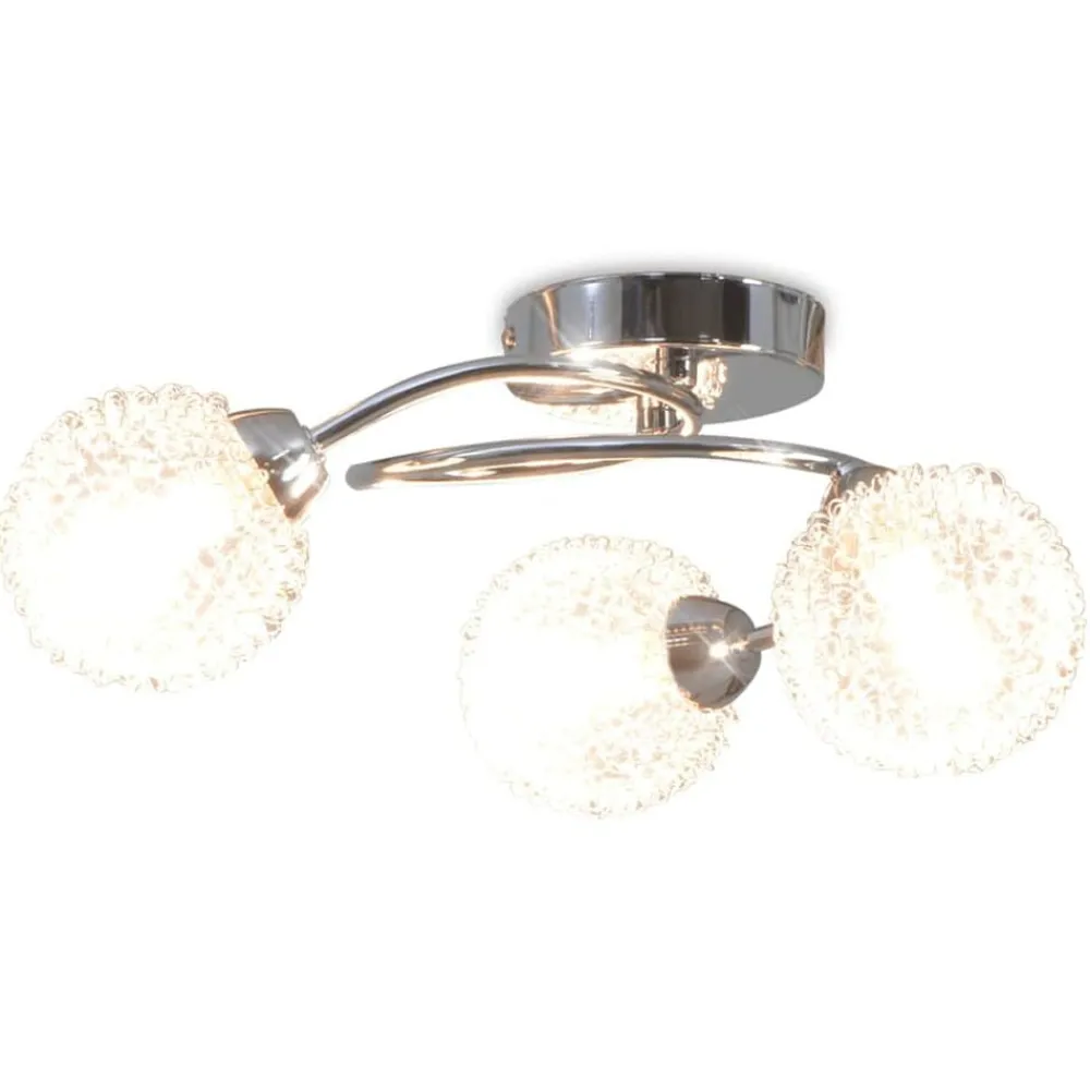 vidaXL Lámpara de techo con 3 bombillas LED G9 120 W Best
