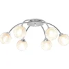 vidaXL Iluminación-Lámpara de techo con 6 bombillas LED G9 240 W