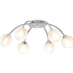 vidaXL Iluminación-Lámpara de techo con 6 bombillas LED G9 240 W