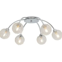 vidaXL Iluminación-Lámpara de techo con 6 bombillas LED G9 240 W