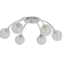 vidaXL Iluminación-Lámpara de techo con 6 bombillas LED G9 240 W