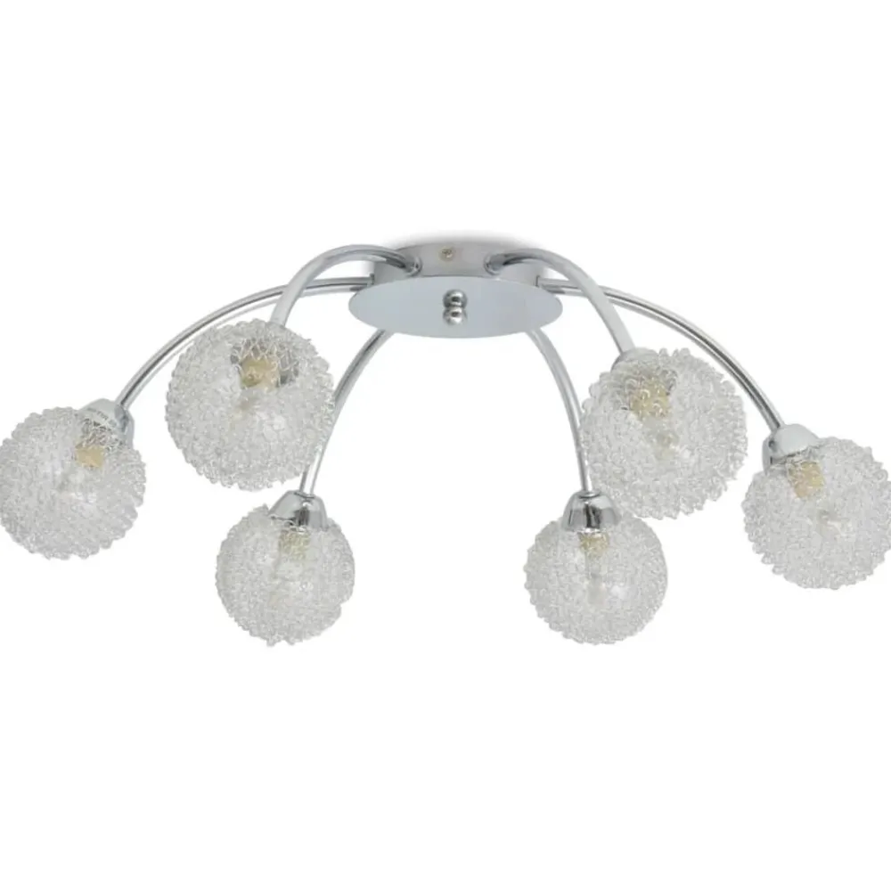 vidaXL Iluminación-Lámpara de techo con 6 bombillas LED G9 240 W