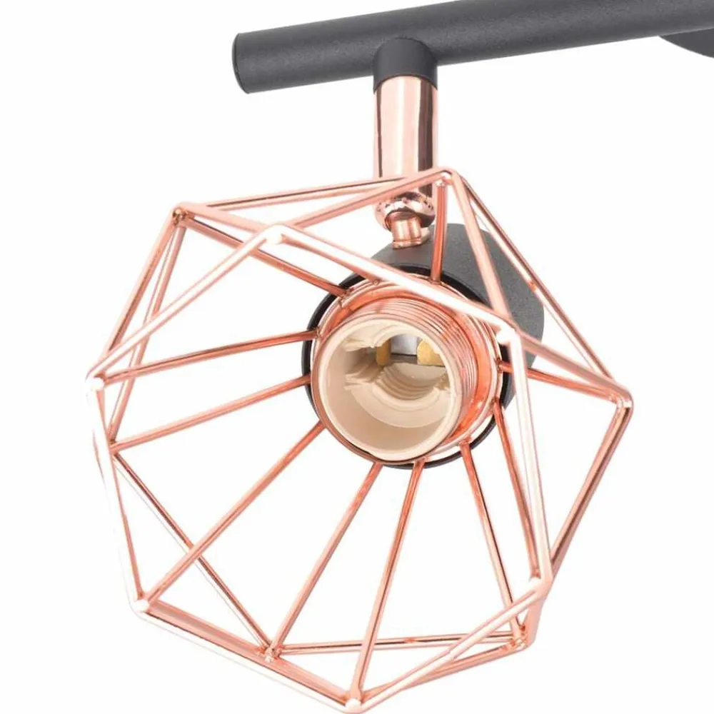 vidaXL Iluminación-Lámpara de techo con 2 bombillas LED de filamento 8 W