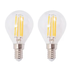 vidaXL Iluminación-Lámpara de techo con 2 bombillas LED de filamento 8 W