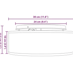 vidaXL Iluminación-Lámpara de techo con focos 30 x 30 x 13,5 cm tela