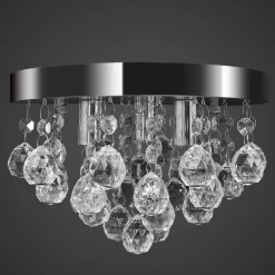 vidaXL Iluminación-Lámpara de techo de cristal diseño
