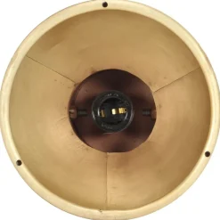 vidaXL Lámpara de techo industrial madera de mango latón E27 Hot