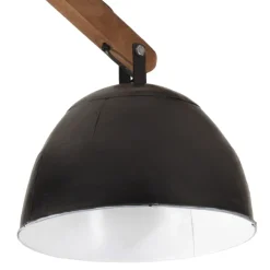 vidaXL Iluminación-Lámpara de techo negra 25 W E27 29x18x85 cm
