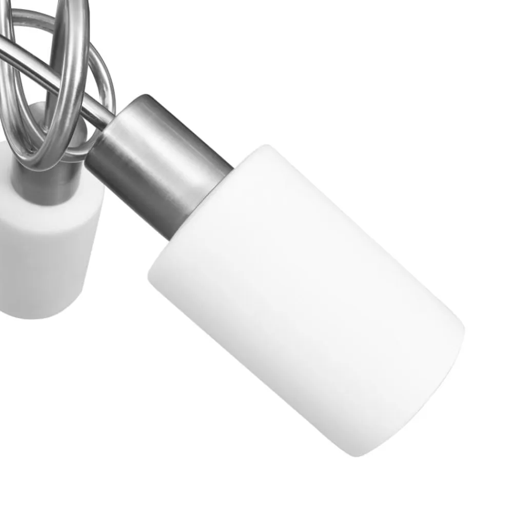 vidaXL Iluminación-Lámpara de techo pantallas cerámica cono blanco 3 bombillas E14