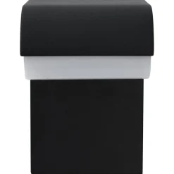 vidaXL Lámpara LED de pared para jardín ovalada negra 9 W Hot