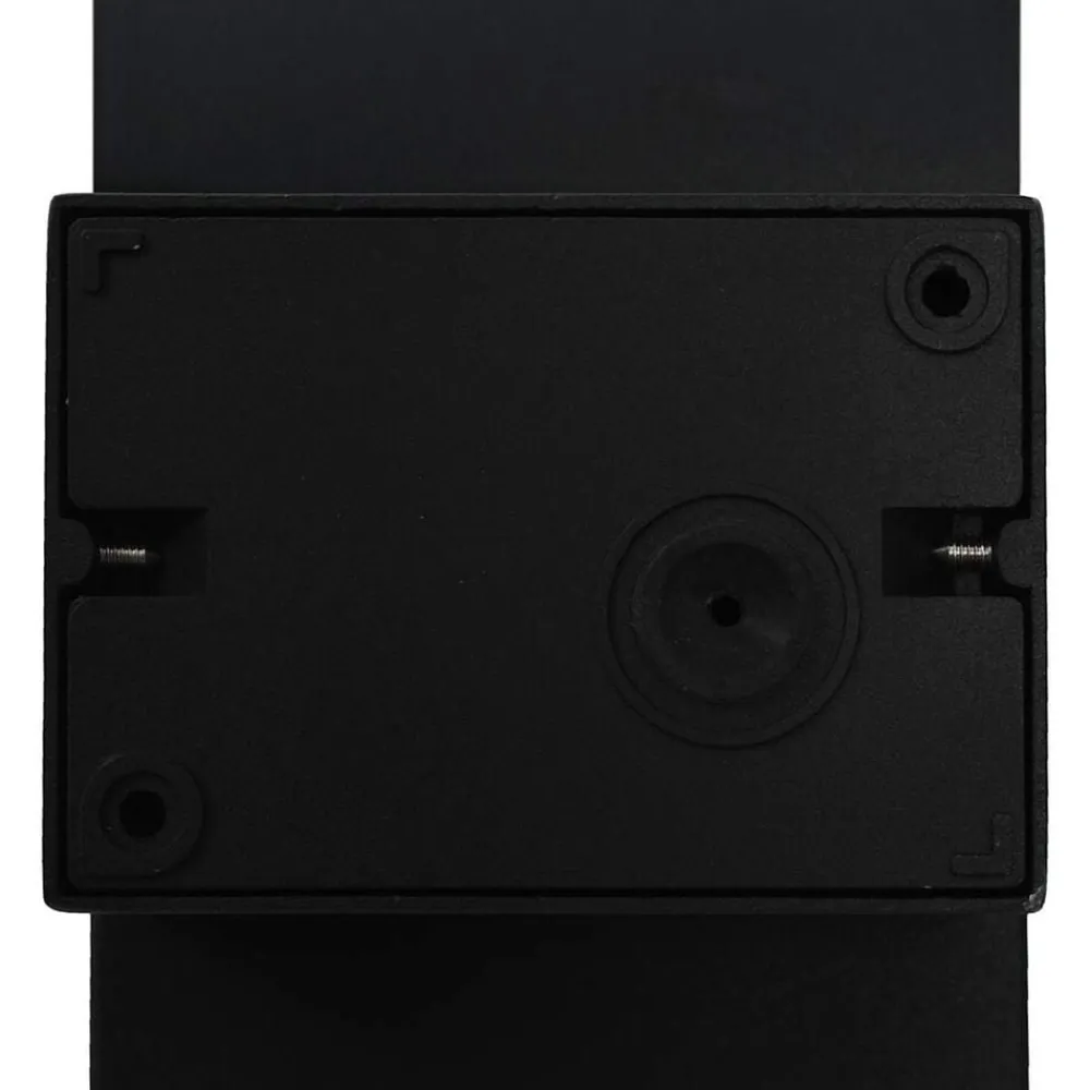 vidaXL Lámpara LED de pared para jardín ovalada negra 9 W Hot