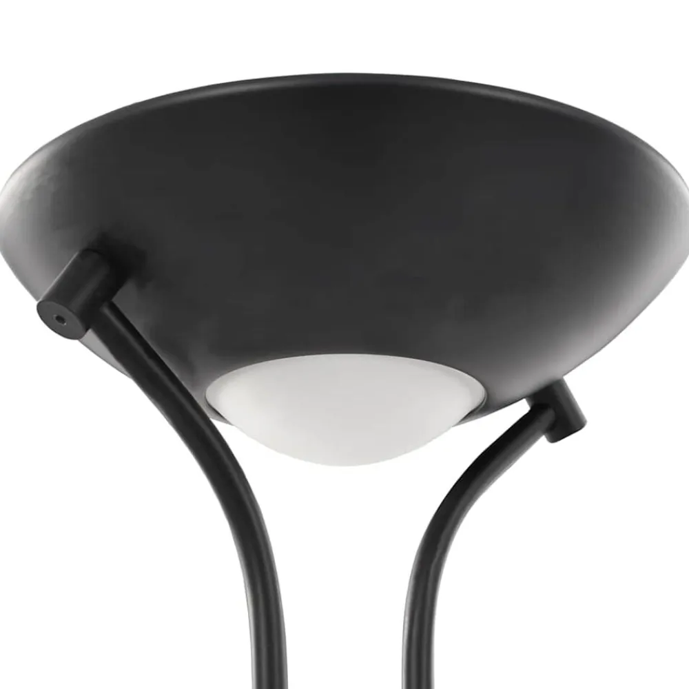 vidaXL Lámpara LED de pie regulable 23 W Negro Sale