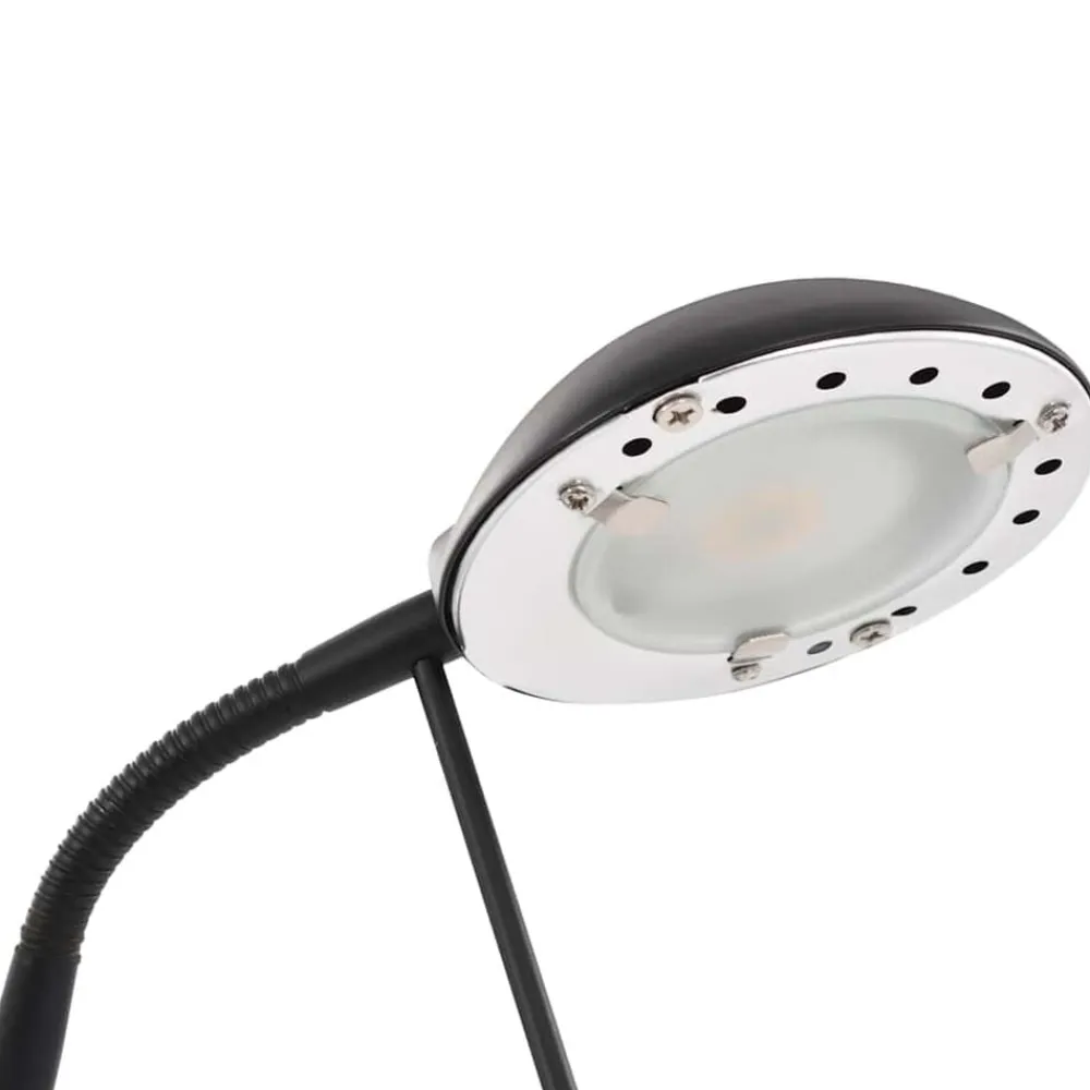 vidaXL Lámpara LED de pie regulable 23 W Negro Sale