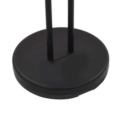 vidaXL Lámpara LED de pie regulable 23 W Negro Sale