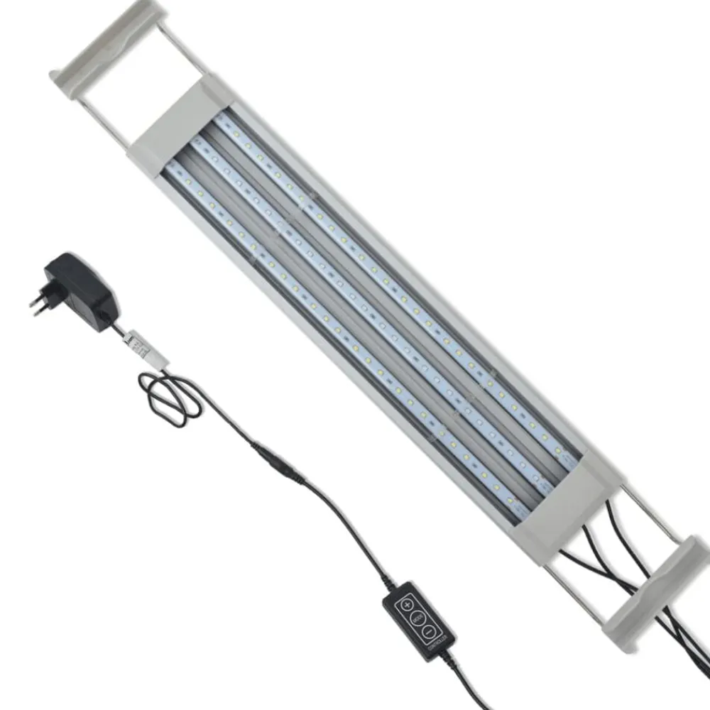 vidaXL Productos Para Mascotas-Lámpara LED para acuario aluminio IP67 50-60 cm