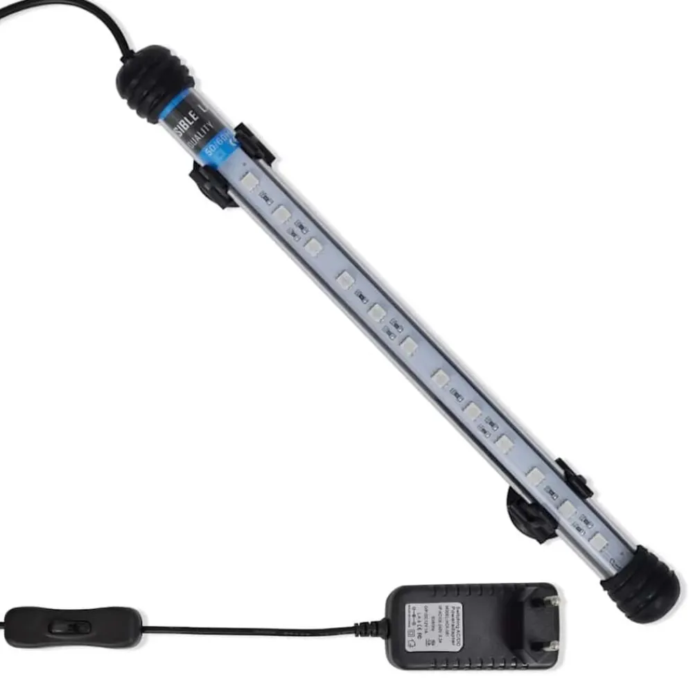 vidaXL Lámpara LED para acuario azul 28 cm Outlet