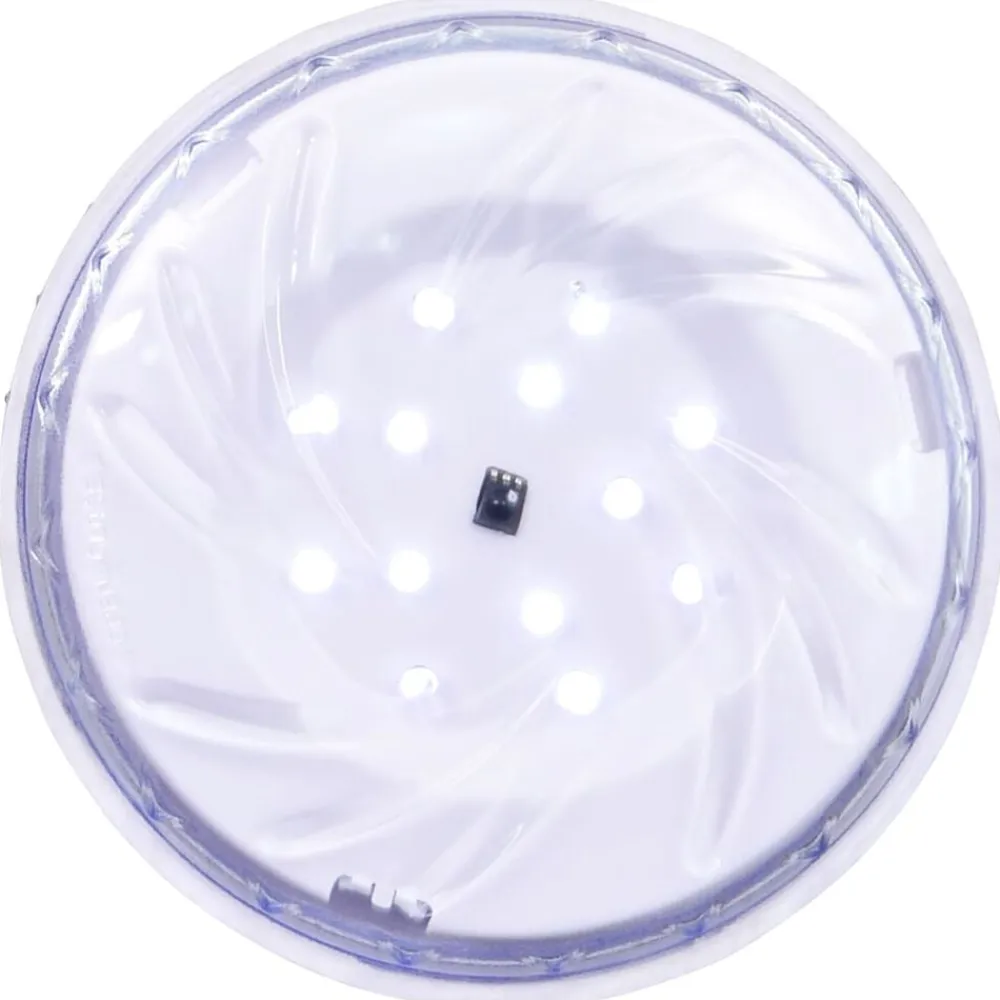 vidaXL Lámpara LED sumergible flotante piscina mando distancia Blanco Discount