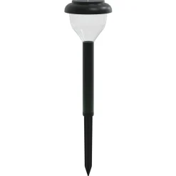 vidaXL Lámpara solar de camino picos tierra 4 uds blanco calido y RGB Blanco cálido New