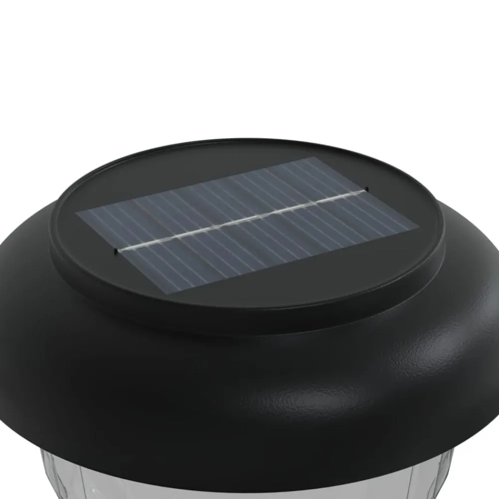 vidaXL Lámpara solar de camino picos tierra 4 uds blanco calido y RGB Blanco cálido New