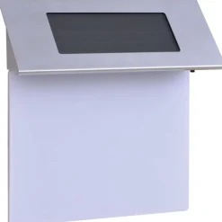 vidaXL Iluminación-Lámpara solar LED con el número de casa acero inoxidable