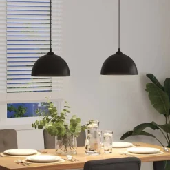 vidaXL Iluminación-Lámparas colgantes 2 uds regulable en altura E27 Ø 30 cm