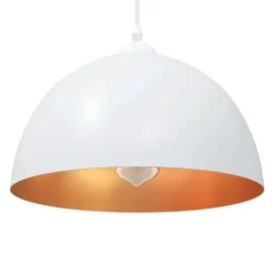 vidaXL Lámparas colgantes 2 uds regulable en altura E27 Ø 30 cm Blanco Hot
