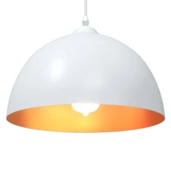 vidaXL Lámparas colgantes 2 uds regulable en altura E27 Ø 30 cm Blanco Hot