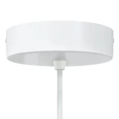 vidaXL Lámparas colgantes 2 uds regulable en altura E27 Ø 30 cm Blanco Hot