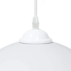 vidaXL Lámparas colgantes 2 uds regulable en altura E27 Ø 30 cm Blanco Hot