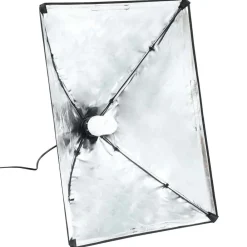 vidaXL Cámaras Y Objetivos-Lámparas de estudio profesional 2 uds acero negro 40x60 cm