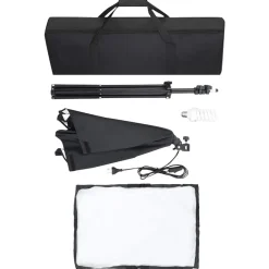 vidaXL Cámaras Y Objetivos-Lámparas de estudio profesional 2 uds acero negro 40x60 cm