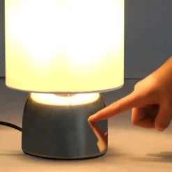 vidaXL Lámparas de mesa táctiles 2 unidades blanco E14 Sale