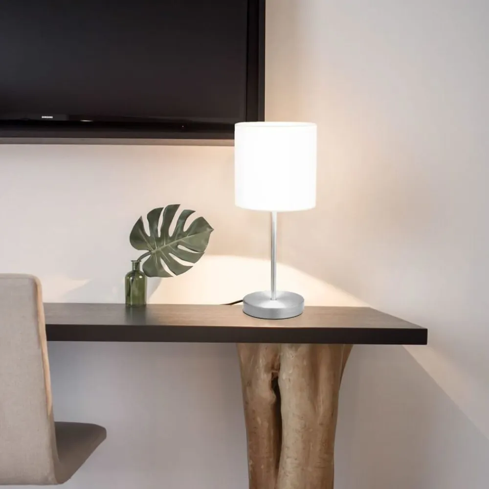 vidaXL Lámparas de mesa táctiles 2 unidades blanco E14 Discount