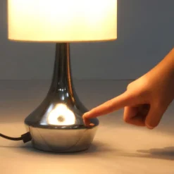 vidaXL Lámparas de mesa táctiles 2 unidades blanco E14 Online