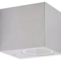 vidaXL Iluminación-Lámparas de pared cúbicas para exteriores 2 piezas