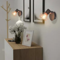 vidaXL Iluminación-Lámparas de pared con 2 bombillas LED de filamento 2 uds 8 W