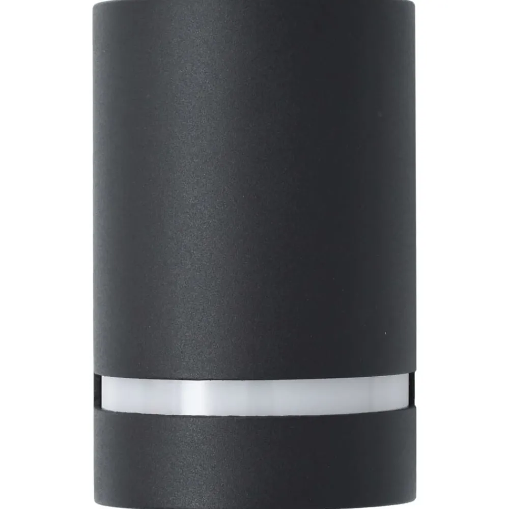 vidaXL Iluminación-Lámparas de pared de exterior 2 uds 35 W negro semicircular