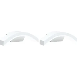 vidaXL Lámparas de pared LED de exterior 2 uds aluminio fundido Blanco Online