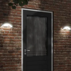 vidaXL Lámparas de pared LED de exterior 2 uds aluminio fundido Blanco Online