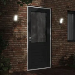 vidaXL Iluminación-Lámparas de pared LED de exterior 2 uds aluminio fundido
