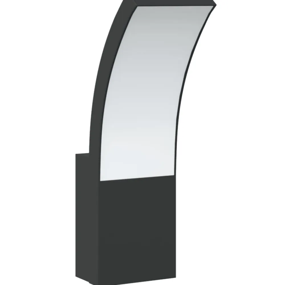 vidaXL Iluminación-Lámparas de pared LED de exterior 2 uds aluminio fundido