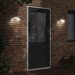 vidaXL Iluminación-Lámparas de pared LED de exterior 2 uds aluminio fundido