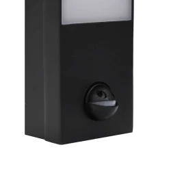 vidaXL Iluminación-Lámparas de pared LED exterior con sensor 2 uds aluminio