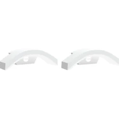 vidaXL Iluminación-Lámparas de pared LED exterior con sensor 2 uds aluminio