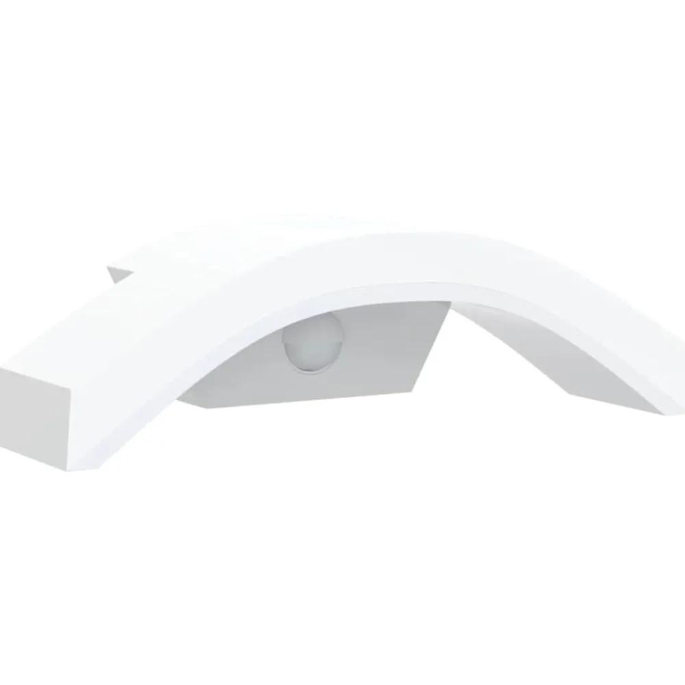 vidaXL Iluminación-Lámparas de pared LED exterior con sensor 2 uds aluminio