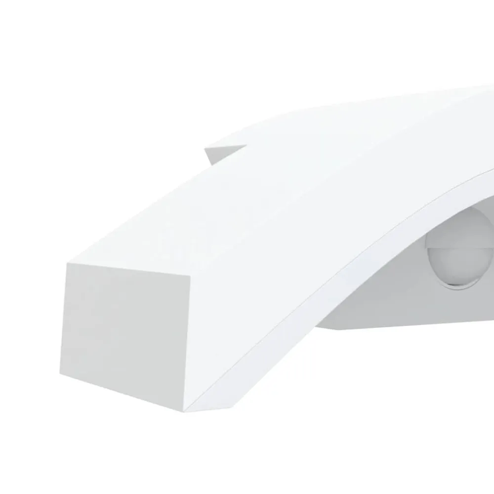 vidaXL Iluminación-Lámparas de pared LED exterior con sensor 2 uds aluminio