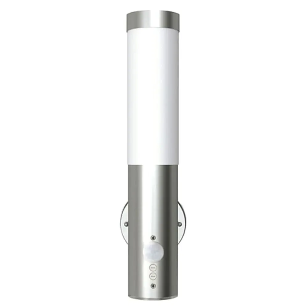 vidaXL Lámparas de pared para exterior 2 uds. con detector de movimiento acero inoxidable Best