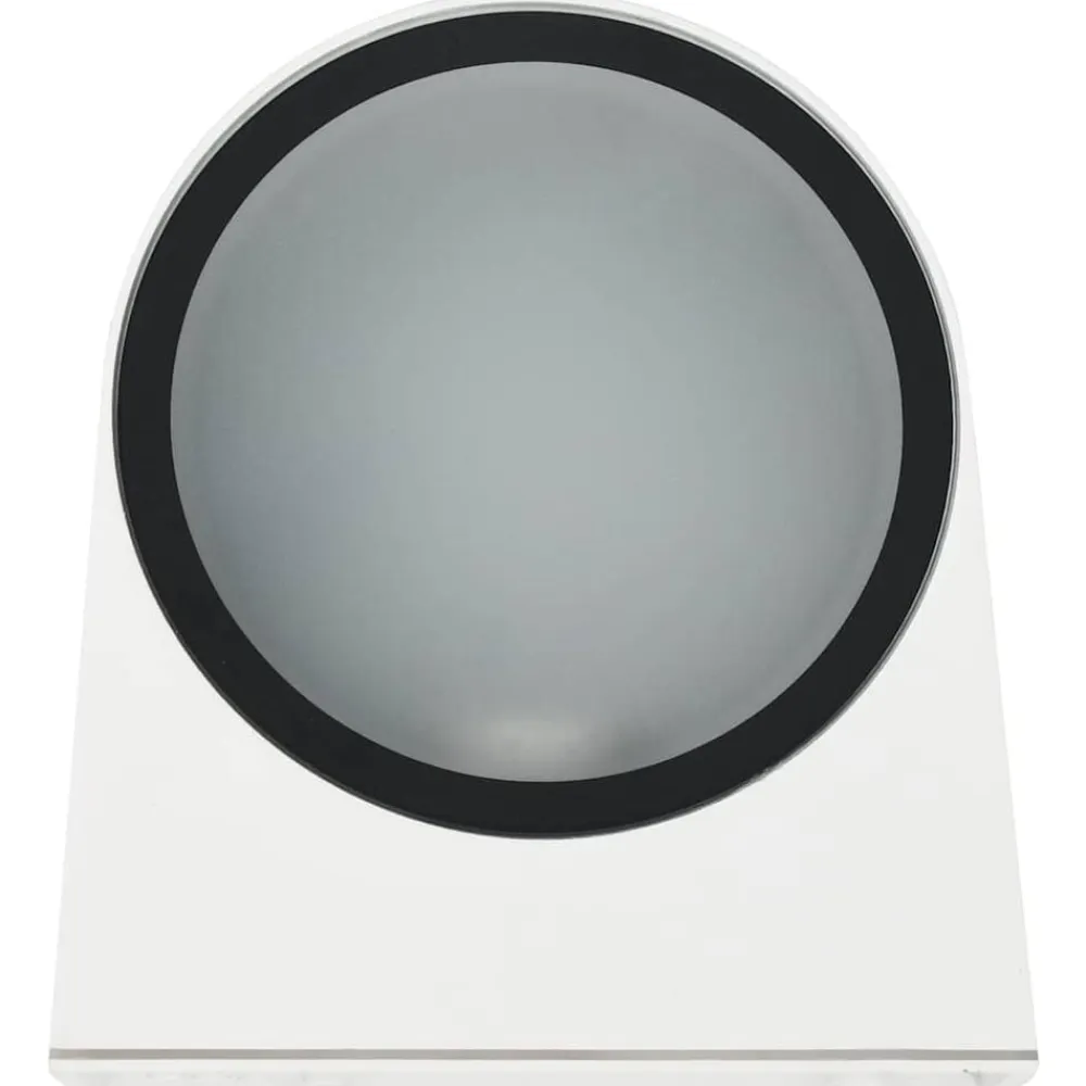 vidaXL Iluminación-Lámparas de pared para jardín 2 uds. redonda blanca 11 W