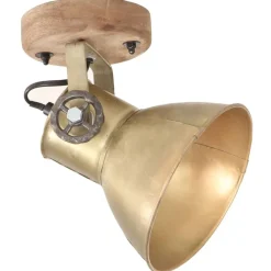 vidaXL Lámparas de pared/techo industrial 2 uds latón 20x25 cm E27 Latón Online