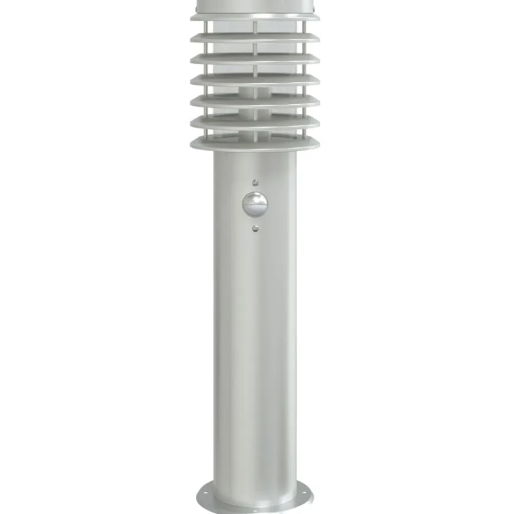 vidaXL Iluminación-Lámparas de suelo de exterior con sensor acero inoxidable 60 cm
